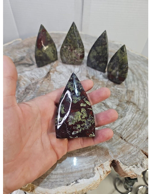 Load image into Gallery viewer, 1.37LB 5Pcs Natural Dragon Blood Gem Stone Jasper Crystal Flame Point Healing
