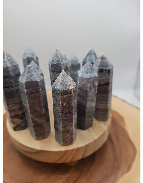 Load image into Gallery viewer, Silver Crazy Lace Towers Set Of 3pcs 3in Tall Avg
