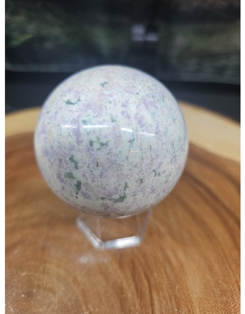 Load image into Gallery viewer, Natural Quartz Crystal Jasper Sphere Ball Polished 63mm &amp;stand
