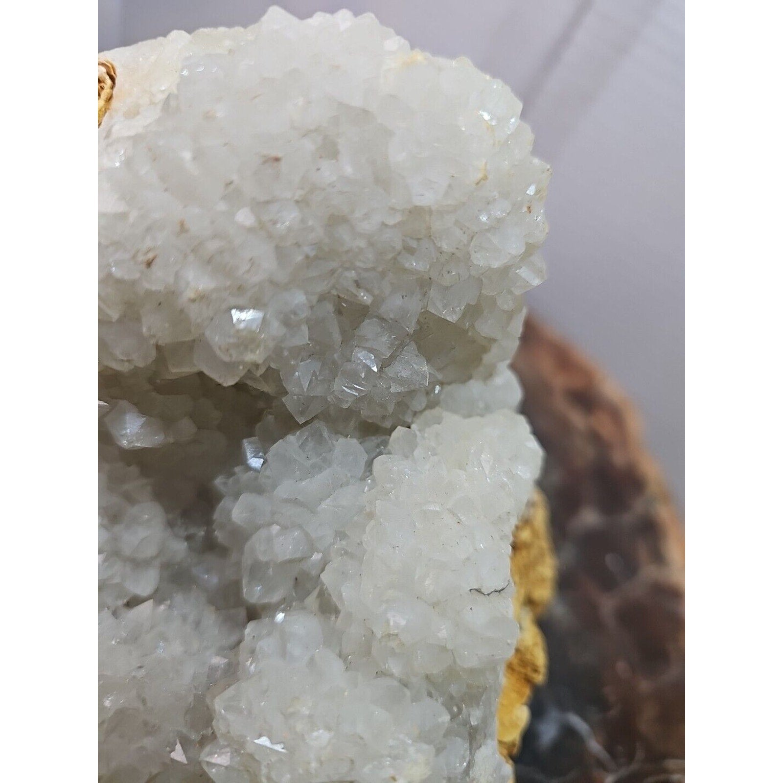 3.7LB 5.5" Natural White Clear Quartz Crystal Cluster Points Original Healing