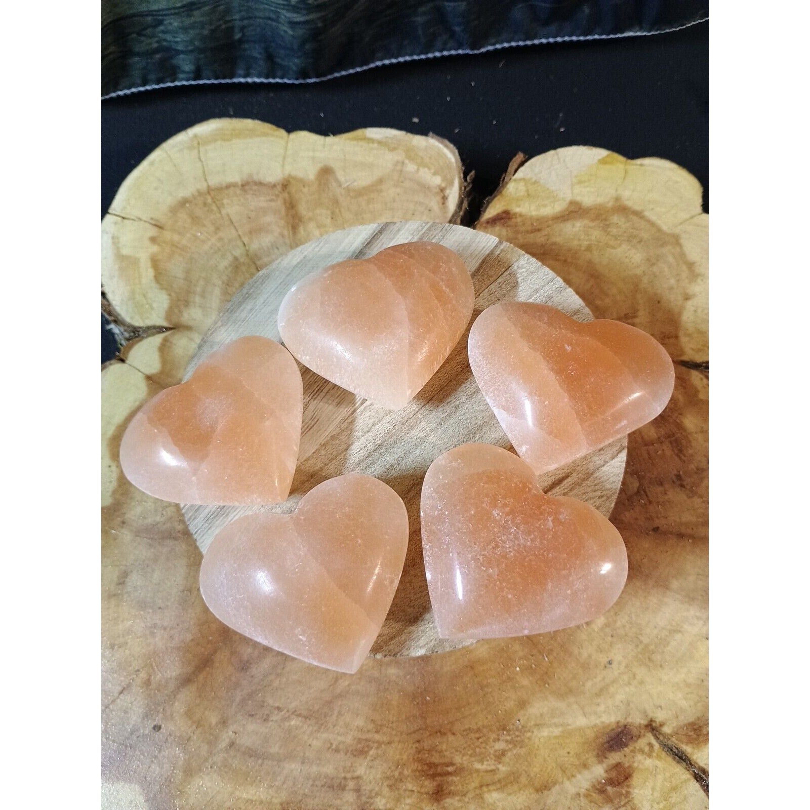 Heart ShapePeach Palmstone 1 Each