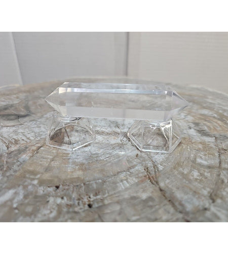 Genuine Natural Clear Quartz Rocks Crystal Wand Point Healing W/stands