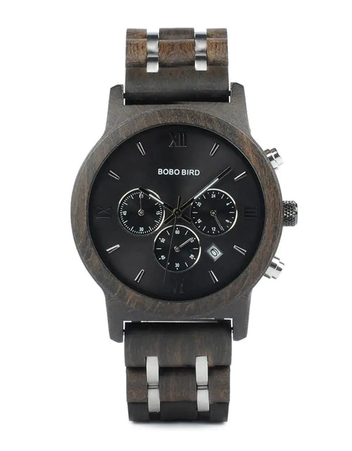 Load image into Gallery viewer, BOBO BIRD Wooden Men&#39;s Watch
