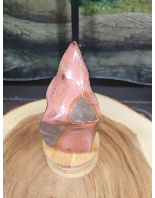 Load image into Gallery viewer, 1.25LB 1Pcs Natural Polychrome Ocean Jasper Crystal Flame Point Carved Healing
