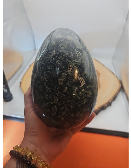 Load image into Gallery viewer, 9.1LB Natural Kambaba Jasper Quartz Crystal egg Mineral specimen Healing
