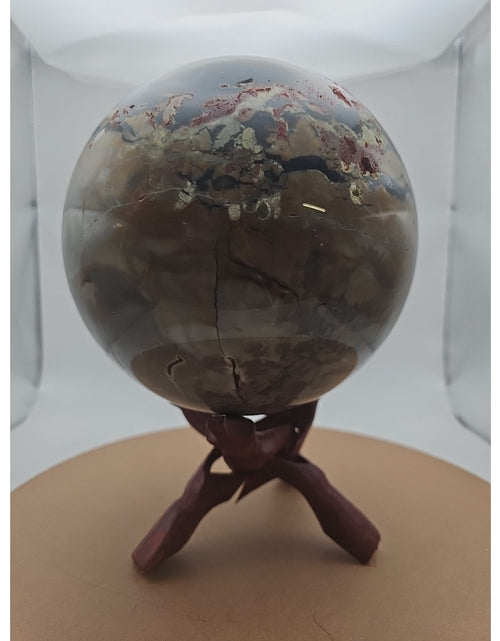 Load image into Gallery viewer, 12.1LB Natural volcano Agate Quartz sphere Crystal Ball Mineral specimen Healing
