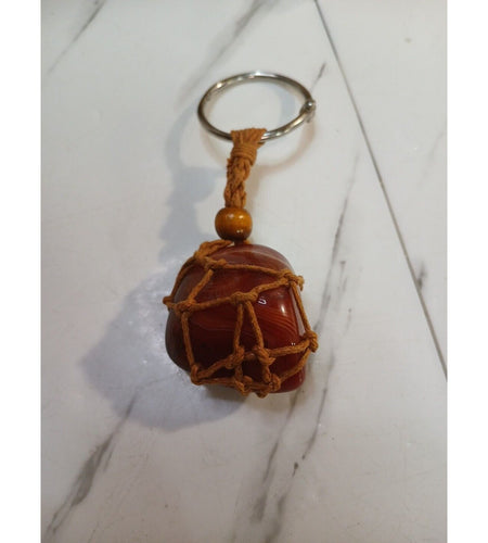 Agate key chain
