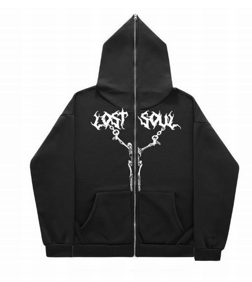 Load image into Gallery viewer, Gothic Clothing Trend Zipper Hoodies
