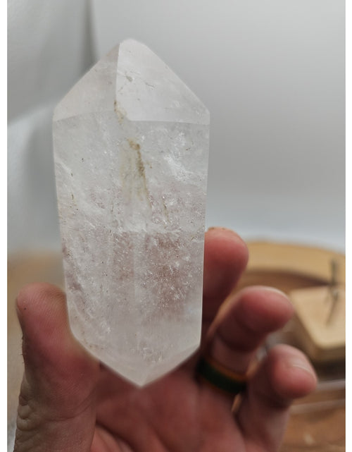 Load image into Gallery viewer, Quartz Crystal Point .49lb With Stand
