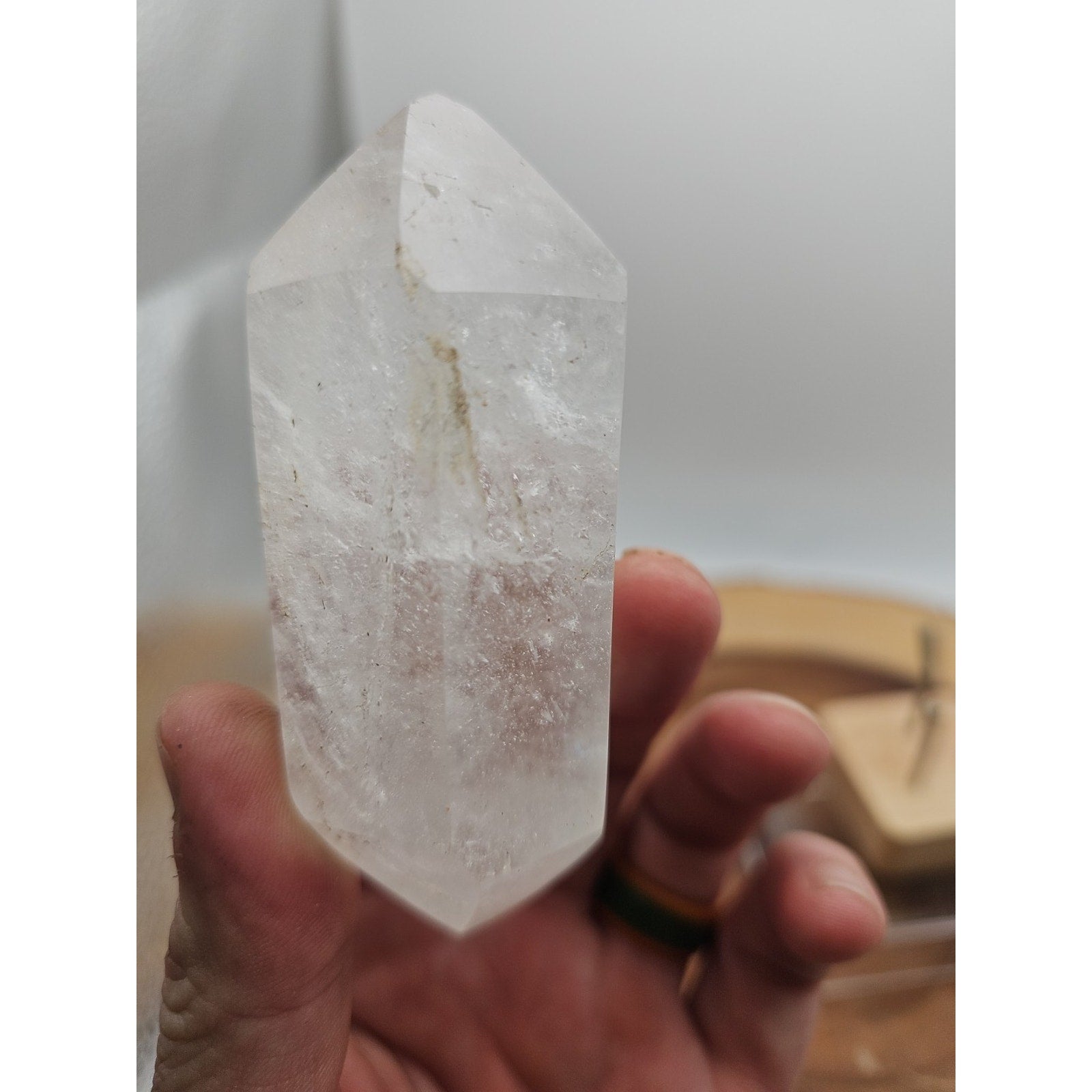 Quartz Crystal Point .49lb With Stand