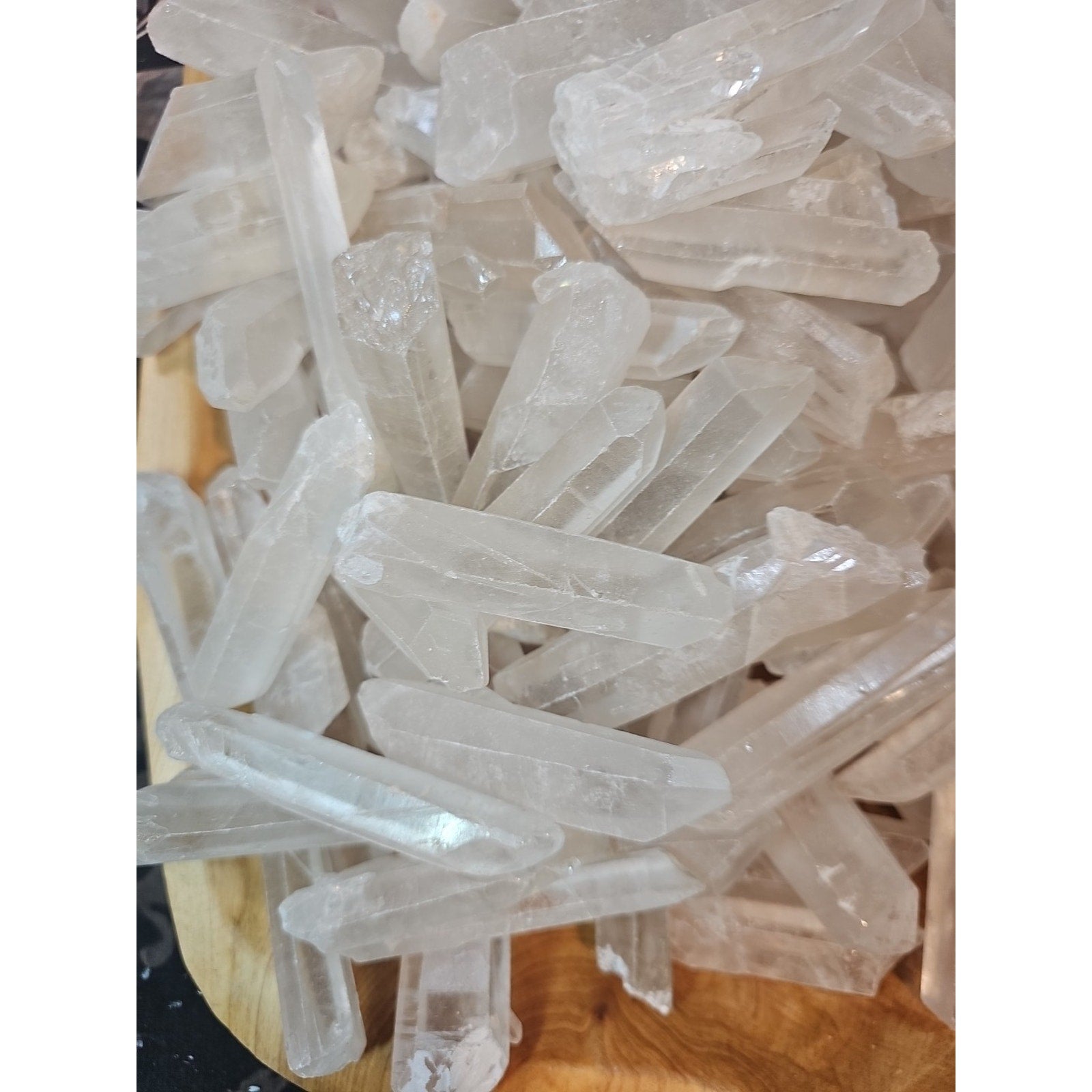 1lb Natural Clear Quartz Crystal Points Original Stones Brazil