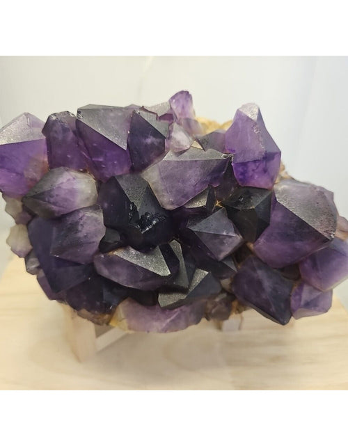 Load image into Gallery viewer, Large Crystal cluster natural amethyst geode quartz 8.2lb Point Crystal
