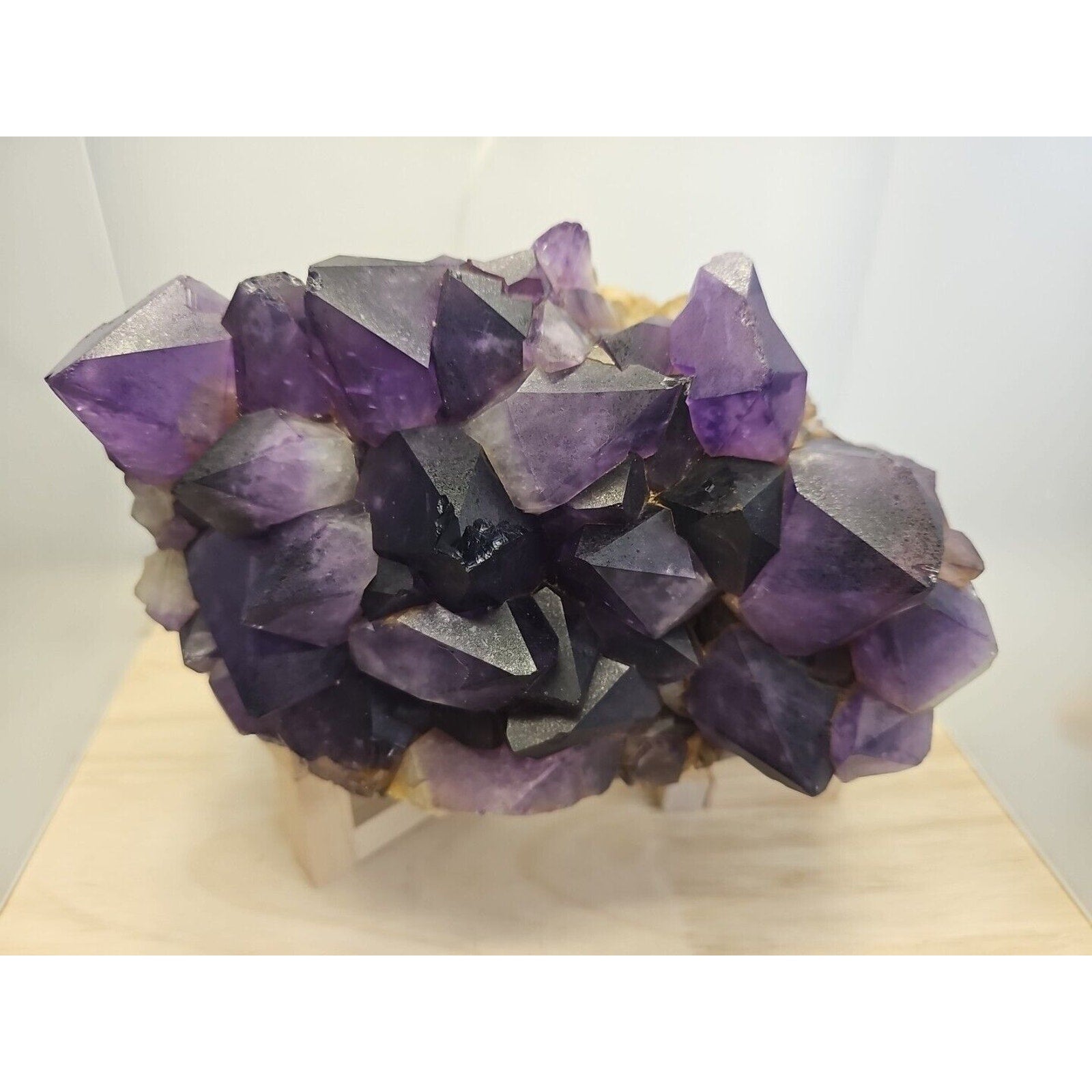 Large Crystal cluster natural amethyst geode quartz 8.2lb Point Crystal