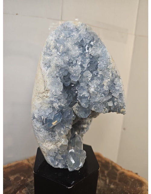 Load image into Gallery viewer, 4.90lbs Natural Baby Blue Celestite Quartz Crystal Geode Cluster Points Brazil
