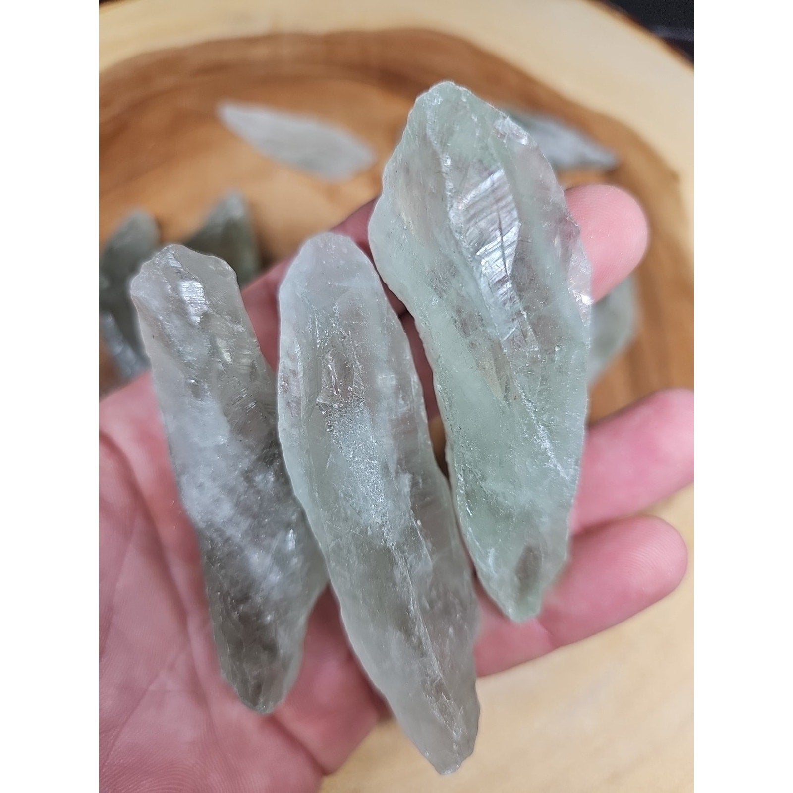 Wholesale Lot 1 Lb Prasiolite Green Amethyst Raw Crystal Healing Energy