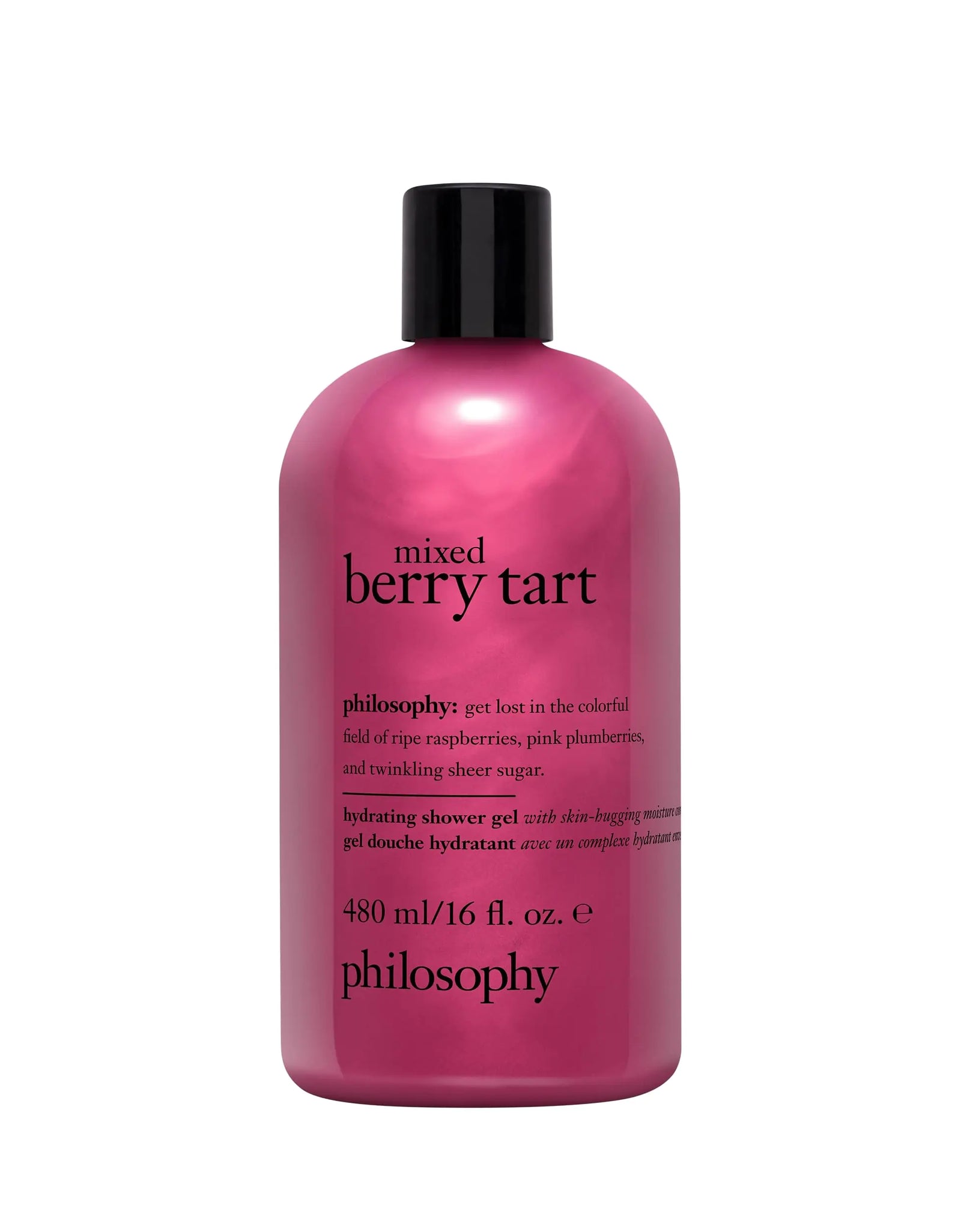 philosophy scent-sational 3-in-1 shampoo, shower gel & bubble bath - luxurious rich & lathering formula - skin is left soft & moisturized - hair is left clean & conditioned mixed berry tart 16 Fl Oz (Pack of 1)