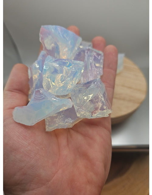 Load image into Gallery viewer, Opalite crystal Chucks 5pcs 4oz Avg
