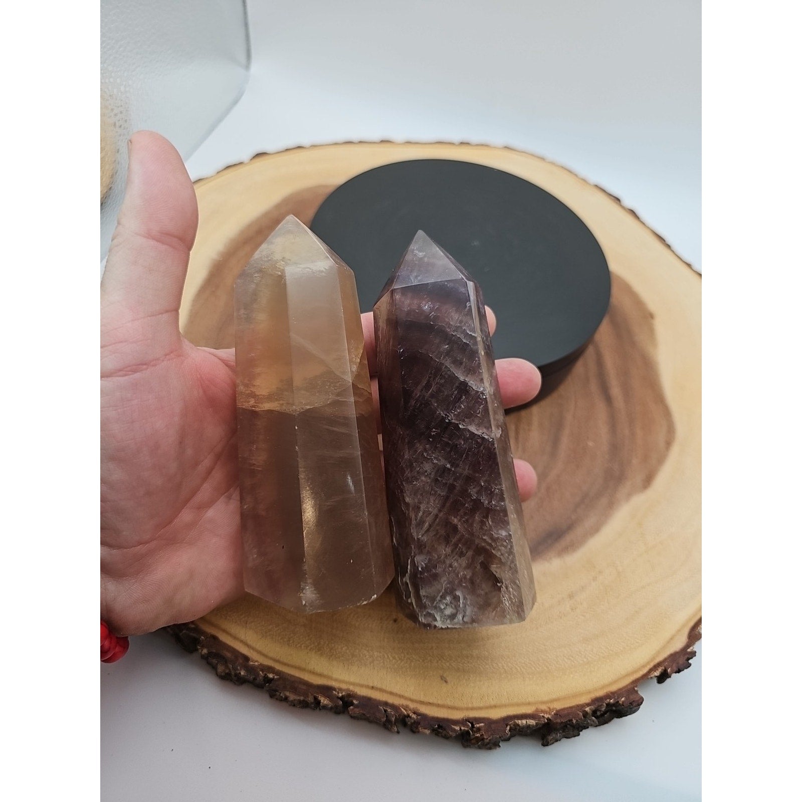 Fluorite crystals Set Of 2 1.69lbs