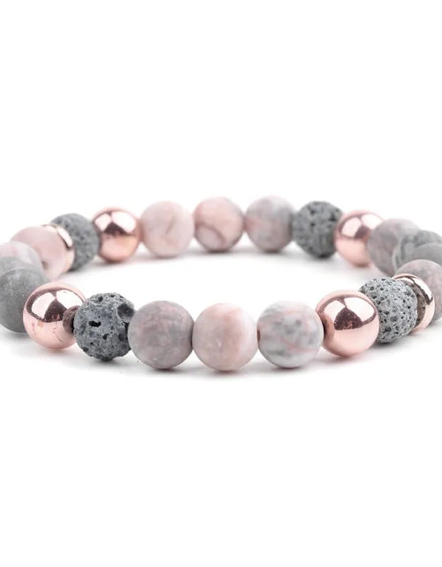 Load image into Gallery viewer, Lava Rock Stone Bracelet
