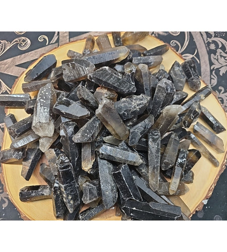 1lb Natural Raw smokey Clear Quartz Crystal Points Original Brazil