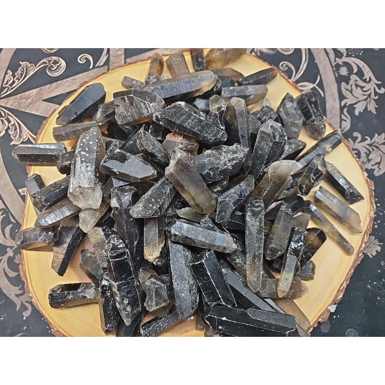 1lb Natural Raw smokey Clear Quartz Crystal Points Original Brazil