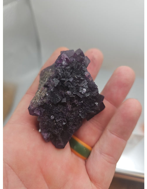 Load image into Gallery viewer, Fluorite crystal quartz cluster 2.5oz
