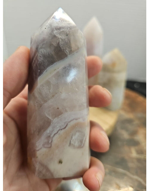 Load image into Gallery viewer, 4Pcs Natural Rainbow Fluorite Quartz Crystal Point Tower Polished Healing
