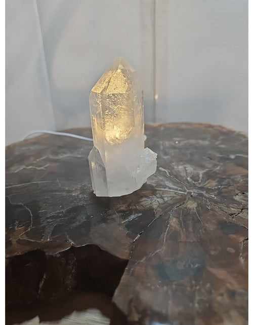 Load image into Gallery viewer, 272g White Quartz Crystal Cluster W/ Led Light
