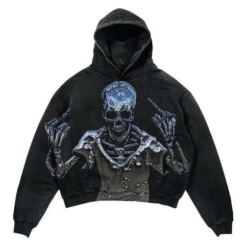 Load image into Gallery viewer, Punk Wind Ninja Printed Hoodies
