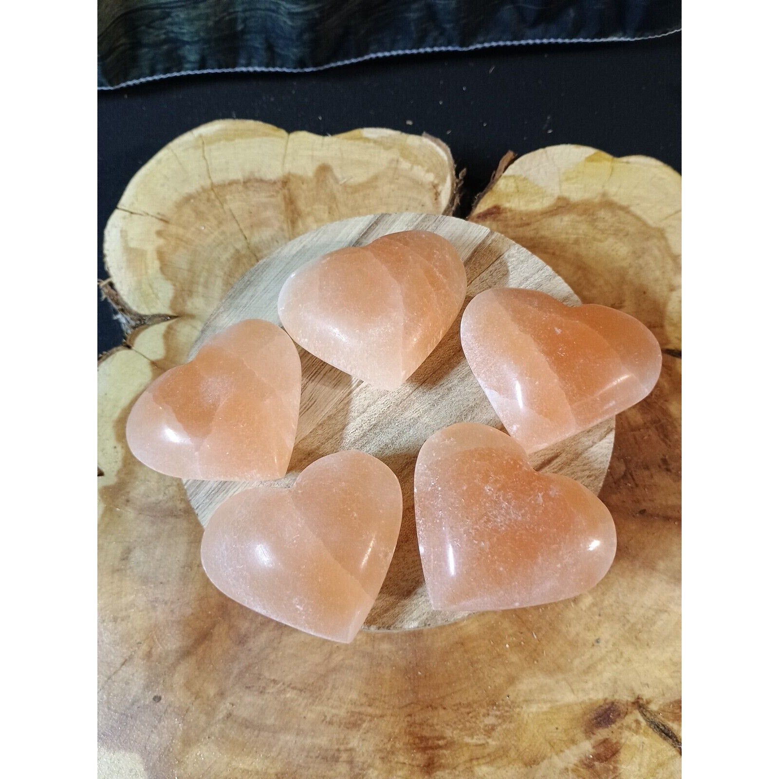 Heart ShapePeach Palmstone 1 Each