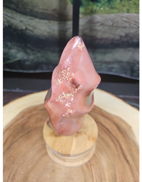 Load image into Gallery viewer, 1.25LB 1Pcs Natural Polychrome Ocean Jasper Crystal Flame Point Carved Healing

