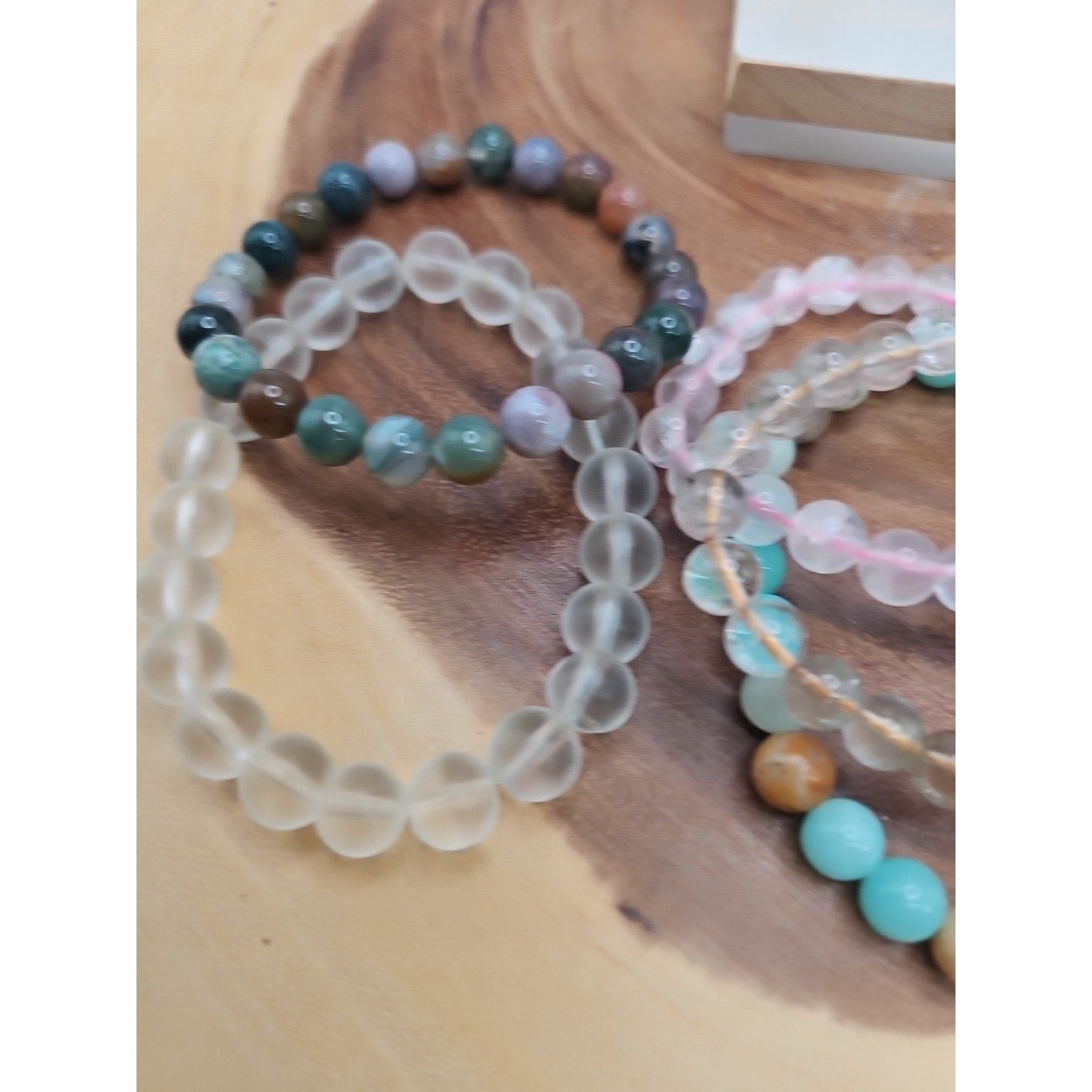 Natural Quartz Crystal Bracelets Lot 7pcs