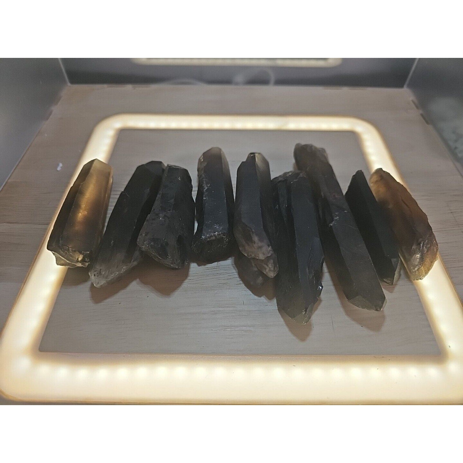 6Pcs Natural Dark Smokey Quartz Crystal Points Rough Stone Wholesale Lot