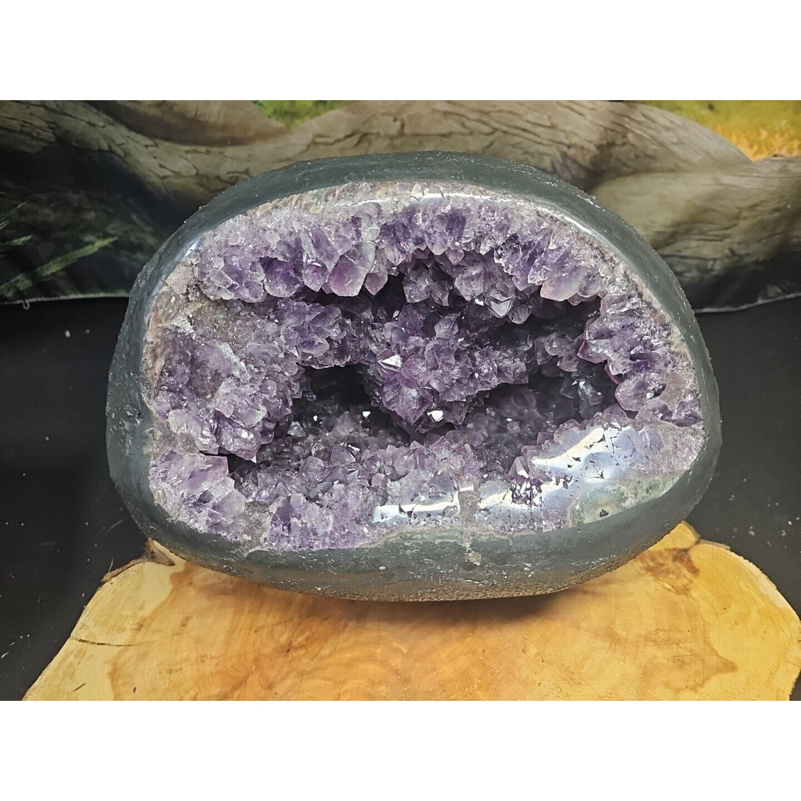 21.7LB Natural Amethyst geode quartz cluster crystal mineral specimen healing