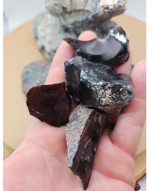Load image into Gallery viewer, 3.65lbs raw obsidian stone
