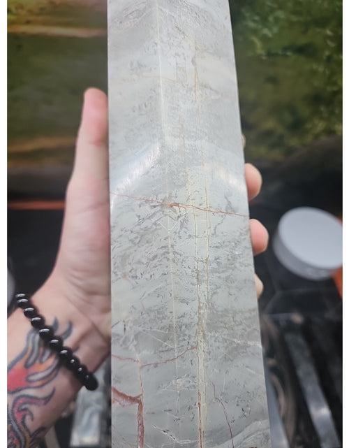 Load image into Gallery viewer, 6.66lbs 12in Tall Ocean Jasper Crystal Point
