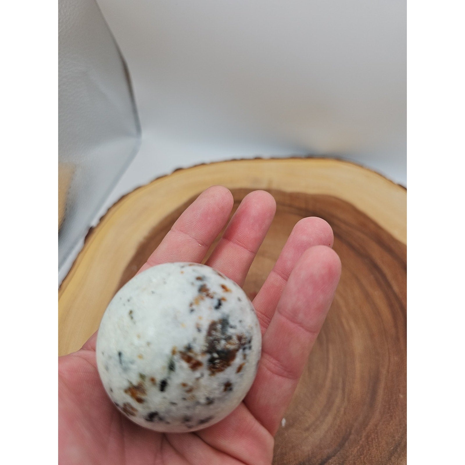 Ocean Jasper Sphere W/Stand 204g