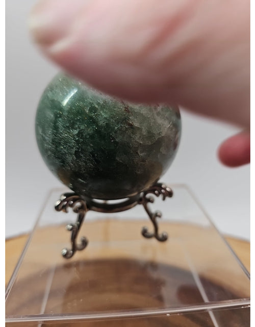 Load image into Gallery viewer, Green Strawberry Quartz 62mm .73lb W/stand
