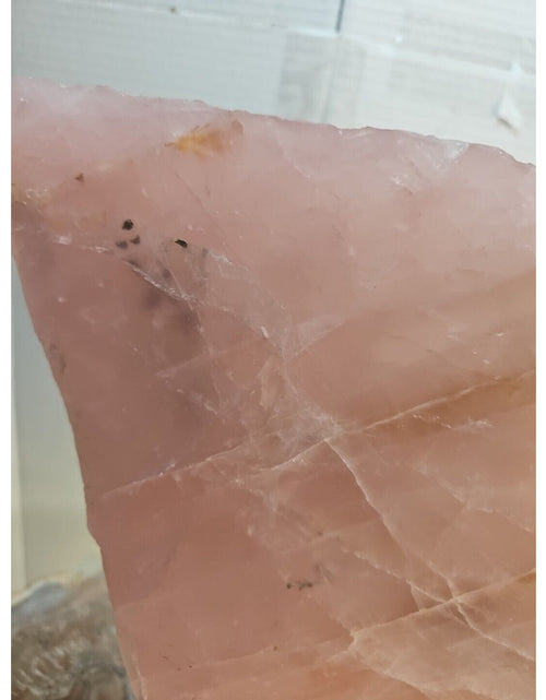 Load image into Gallery viewer, 5.72LB Natural Rose Quartz Crystal Pink Crystal Stone slices Healing
