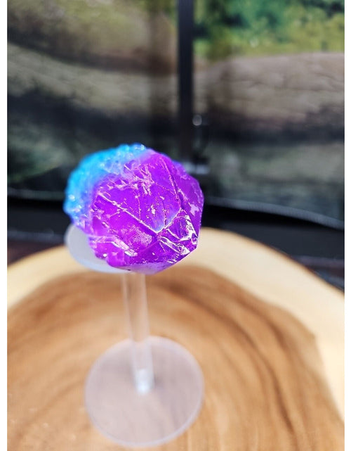 Load image into Gallery viewer, Titanium Aura Quartz Crystal With Stand
