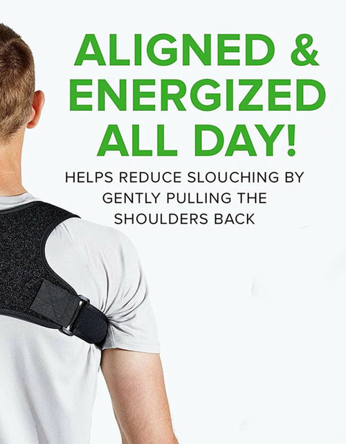 Load image into Gallery viewer, Adjustable Posture Corrector Back Shoulder Support Correct Brace Belt Men Women
