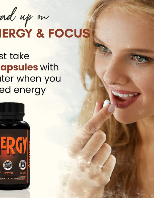 Load image into Gallery viewer, Caffeine Pills Alternative to an Energy Drink Energy Gel Energy Gummies 60 Pills
