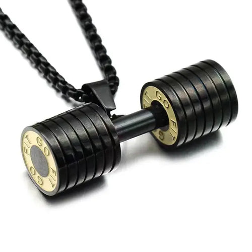 Load image into Gallery viewer, Barbell Dumbbell Gym Necklace Fitness Jewelry
