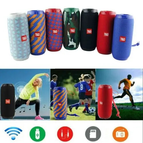 Load image into Gallery viewer, Bluetooth Speaker Wireless Waterproof Outdoor Stereo Bass USB/TF/FM Radio LOUD
