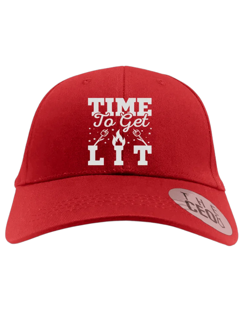 Load image into Gallery viewer, Time to Get Lit  Embroidered Baseball Hat
