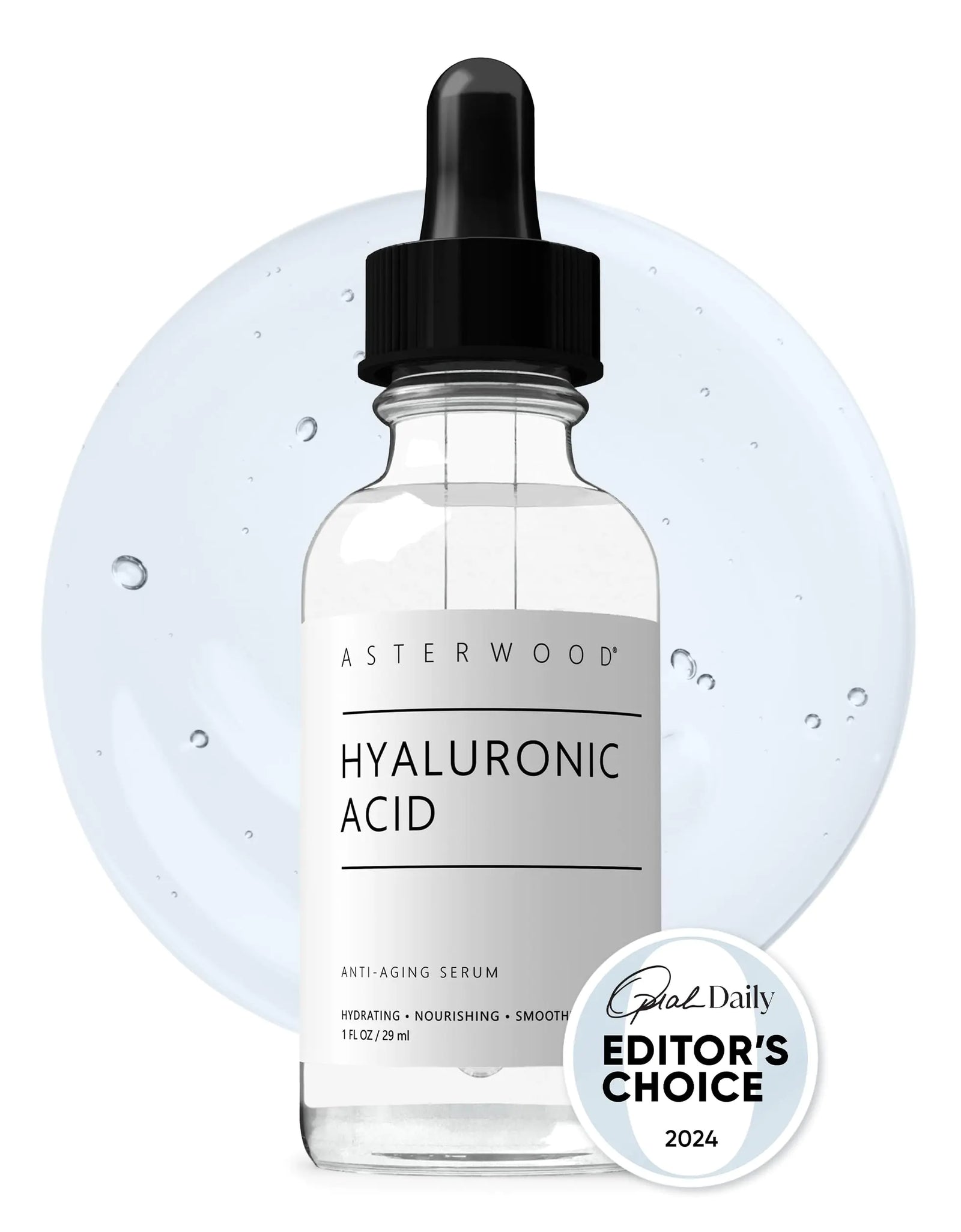 Pure Hyaluronic Acid Serum for Face - Plumping, Anti-Aging & Hydrating - Fragrance-Free, Pairs Well with Vitamin C Face Serum & Hylunaric Acid Moisturizer, 29ml/1 oz 1 Fl Oz (Pack of 1)