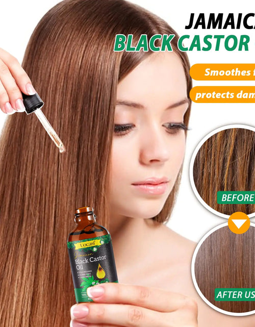 Load image into Gallery viewer, Jamaican Black Castor Oil - 100% Pure and Organic, Cold Pressed in Glass Bottles for Hair Growth, Eyebrow Nourishment, and Skin Hydration
