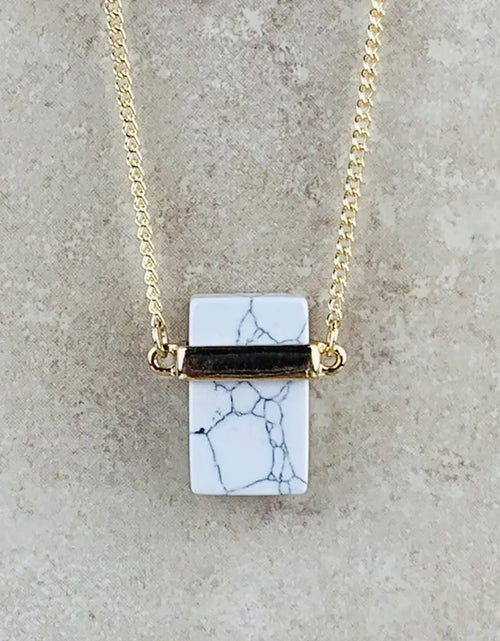 Load image into Gallery viewer, Natural Marble Stone Necklace
