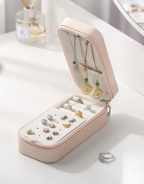 Load image into Gallery viewer, Portable Rectangular Jewelry Box
