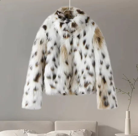 Load image into Gallery viewer, Women&#39;s Animal Pattern Baggy Coat
